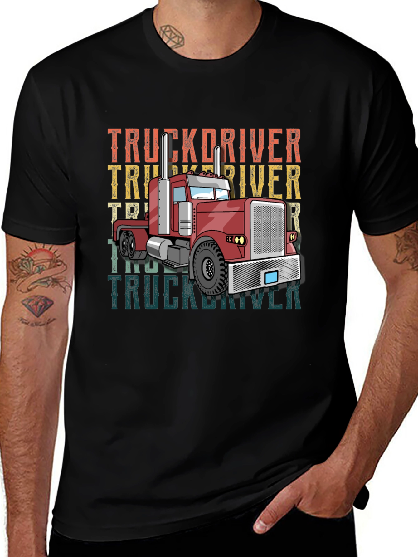Variant 13 of Truck Driver Graphic T-Shirt
