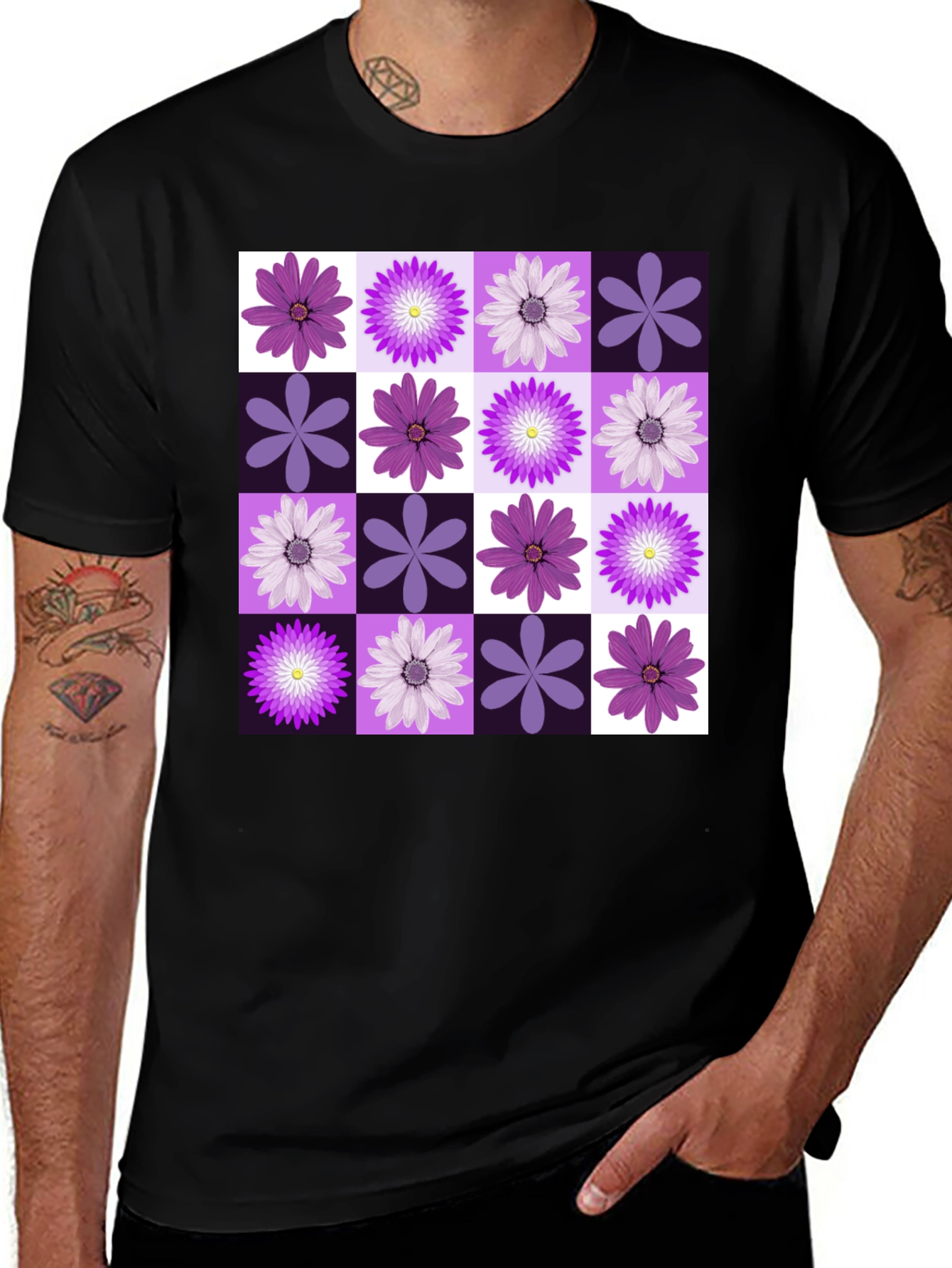 Variant 28 of Floral Pattern T-Shirt
