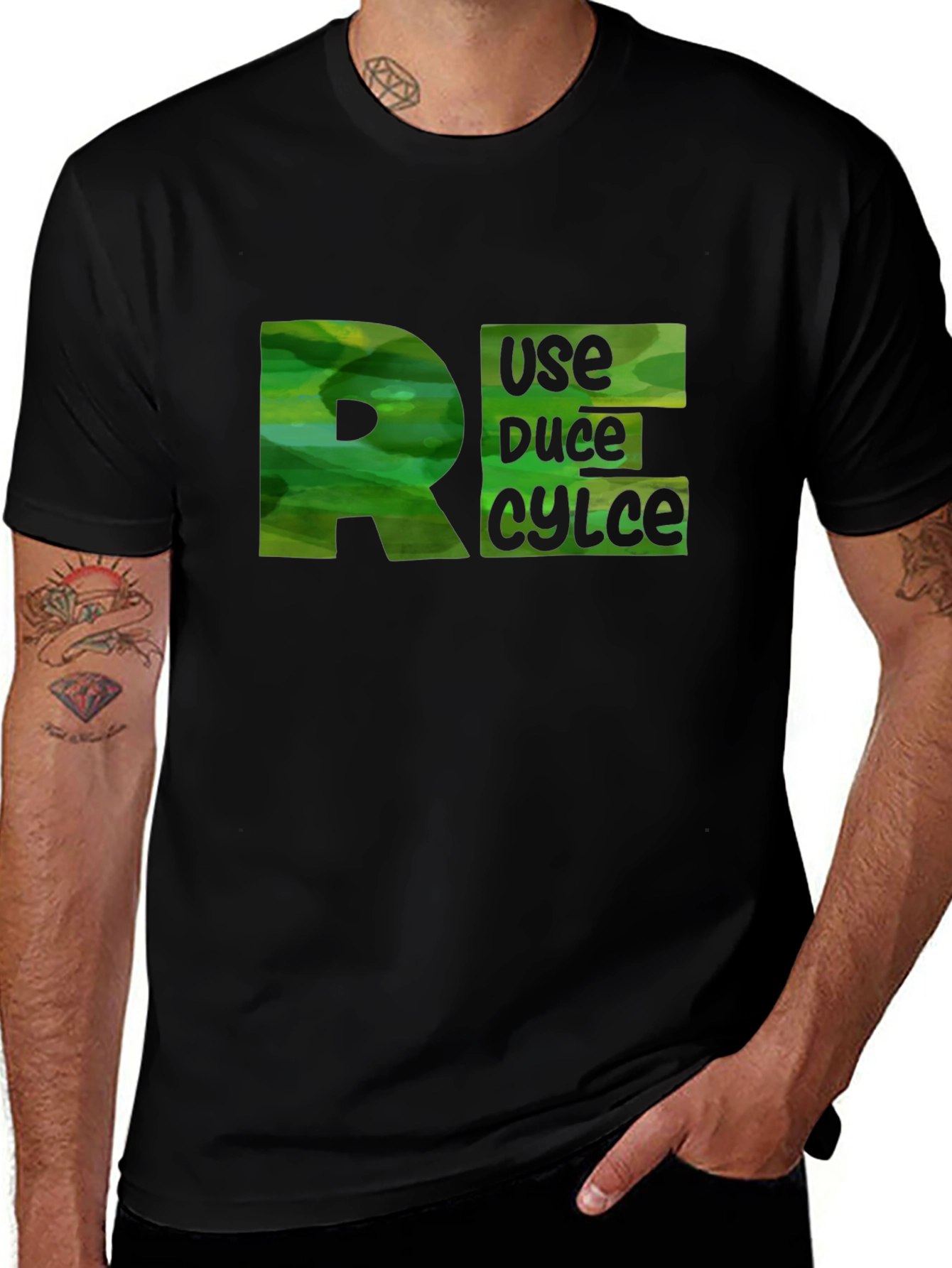 Variant 27 of Eco-Friendly Recycle T-Shirt