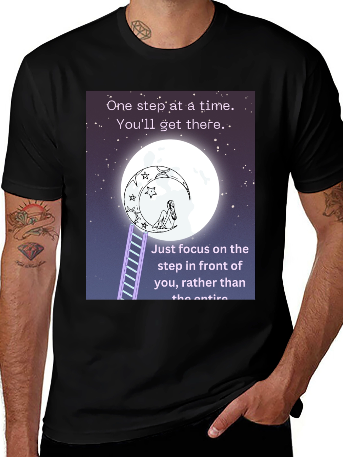 Inspirational Moon Ladder T-Shirt