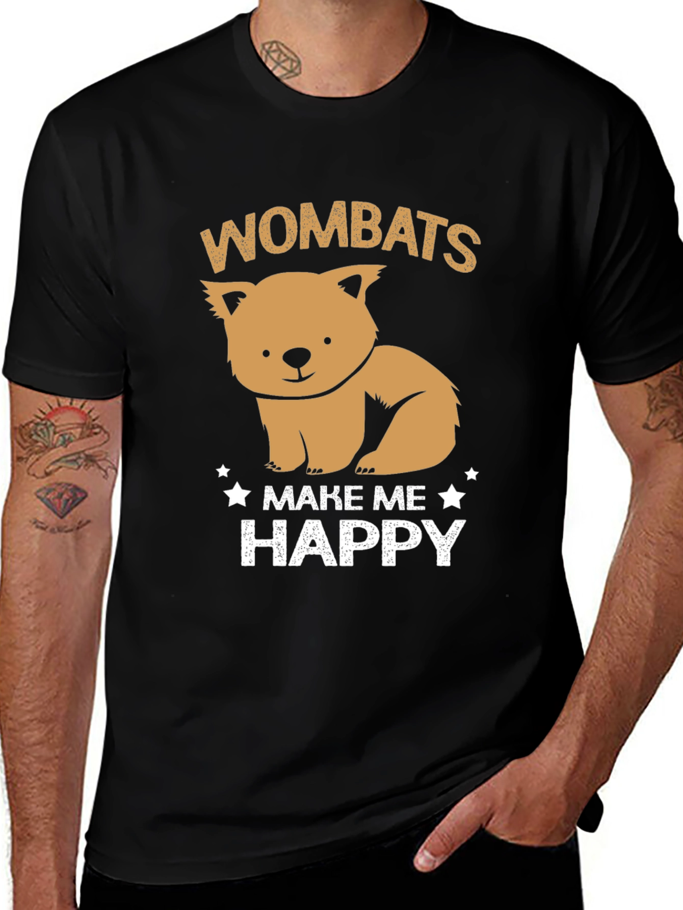 Variant 27 of Wombats Make Me Happy Graphic Tee
