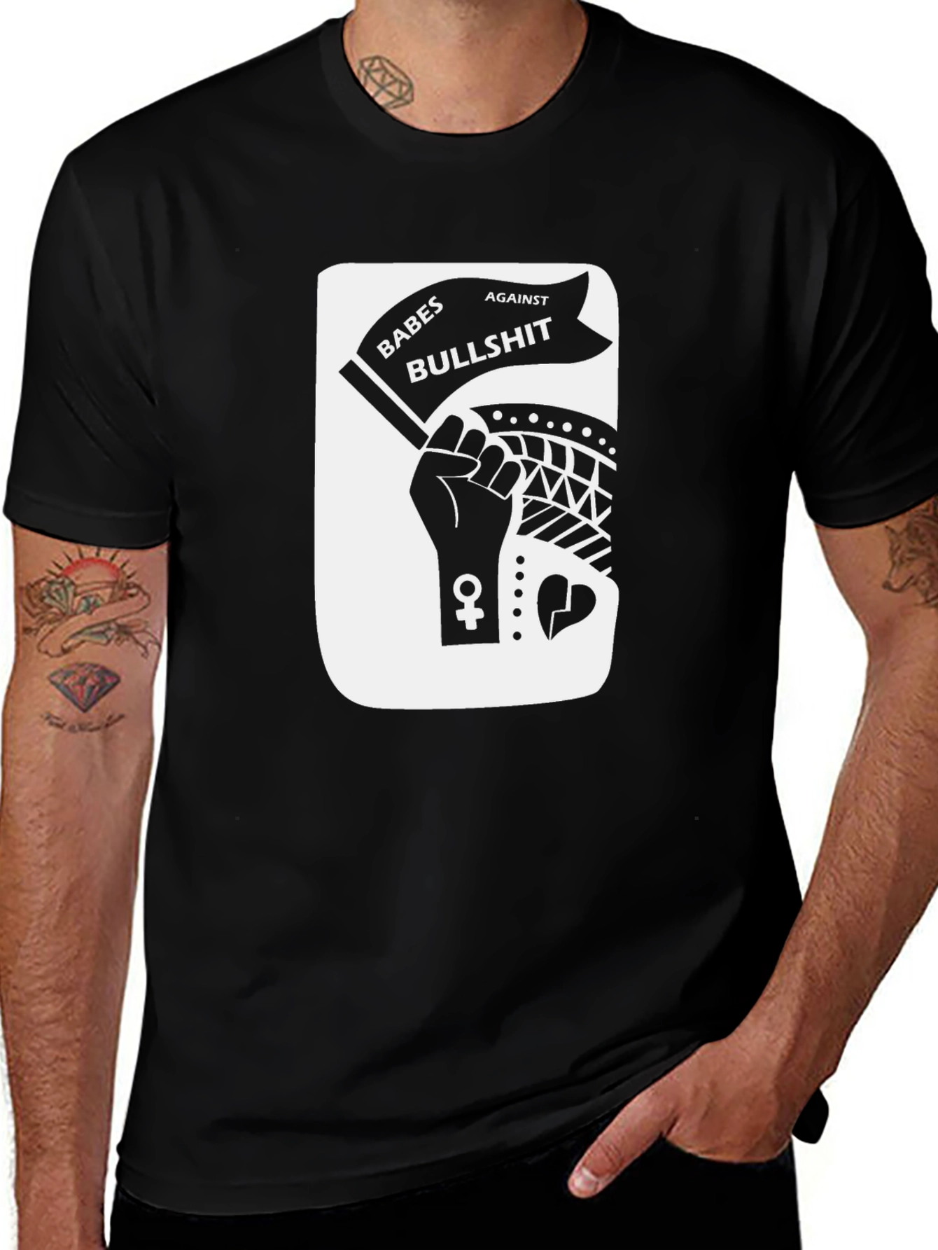 Variant 28 of Babes Against Bullshit Graphic T-Shirt