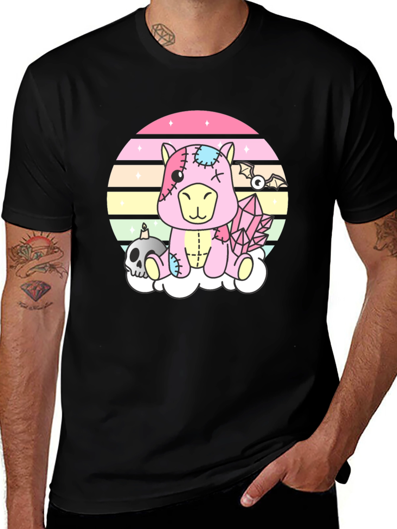 Variant 14 of Pastel Goth Zombie Unicorn T-Shirt