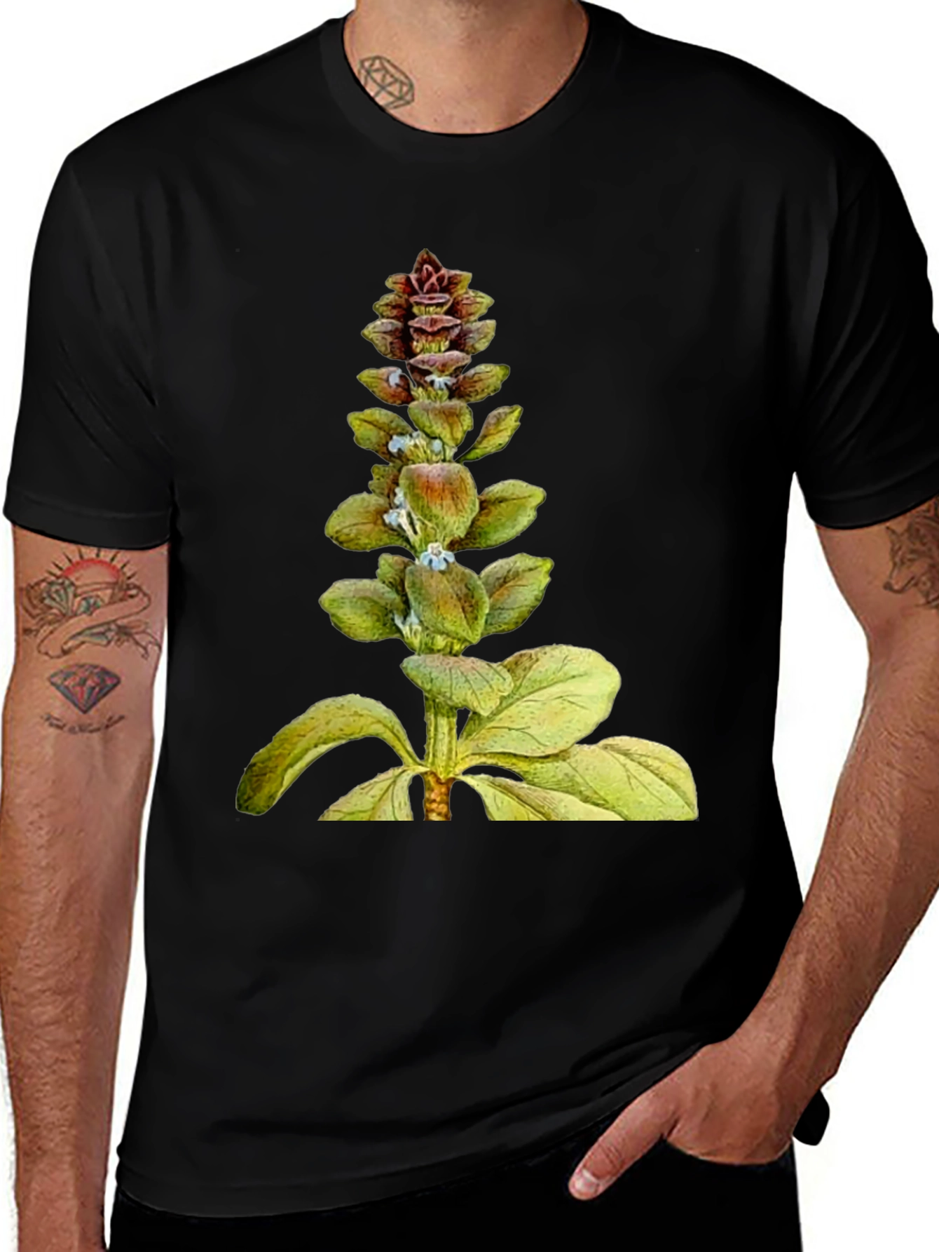 Variant 9 of Botanical Plant Graphic T-Shirt