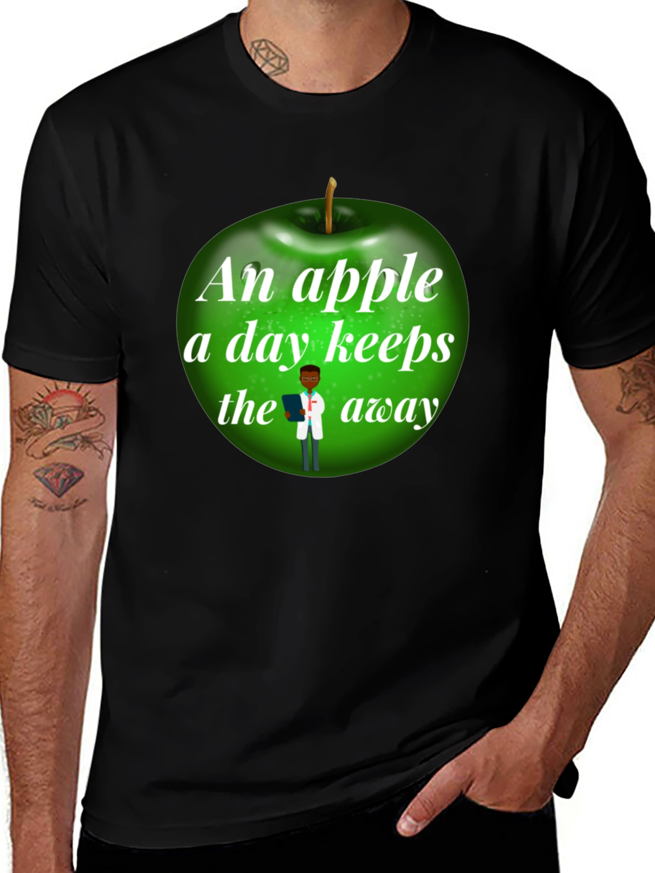 Variant 20 of An Apple a Day Keeps the Doctor Away T-Shirt