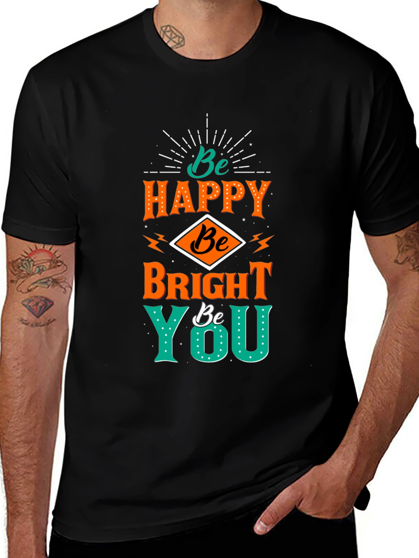 Variant 7 of Be Happy Graphic Tee
