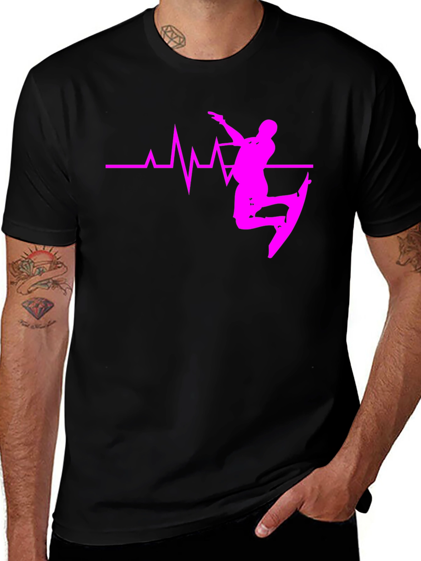 Variant 16 of Wakeboard Heartbeat Graphic Tee