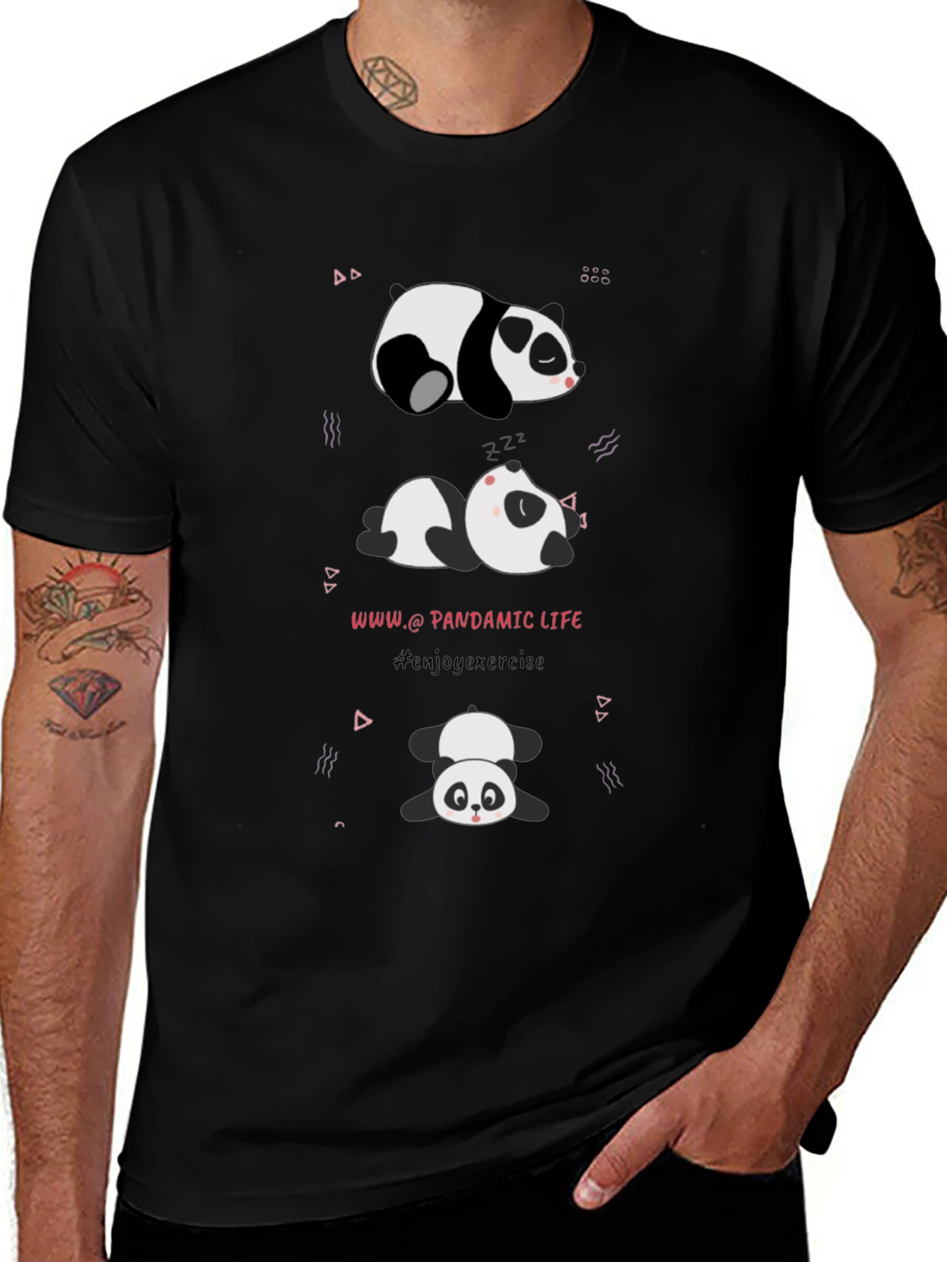 Variant 8 of Panda Life T-Shirt - Cute Panda Design