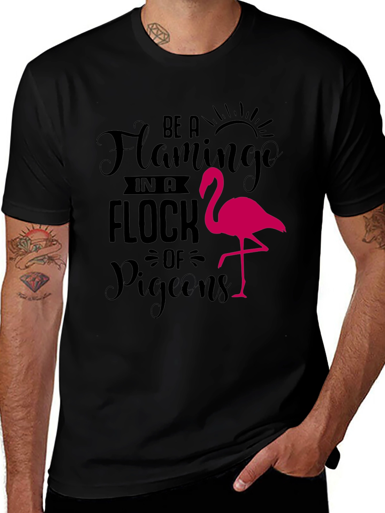 Variant 26 of Be A Flamingo T-Shirt Novelty Animal Tee