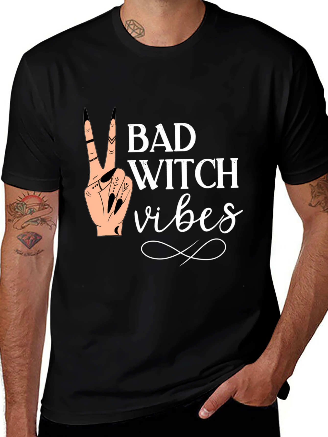 Variant 11 of Bad Witch Vibes Graphic T-Shirt