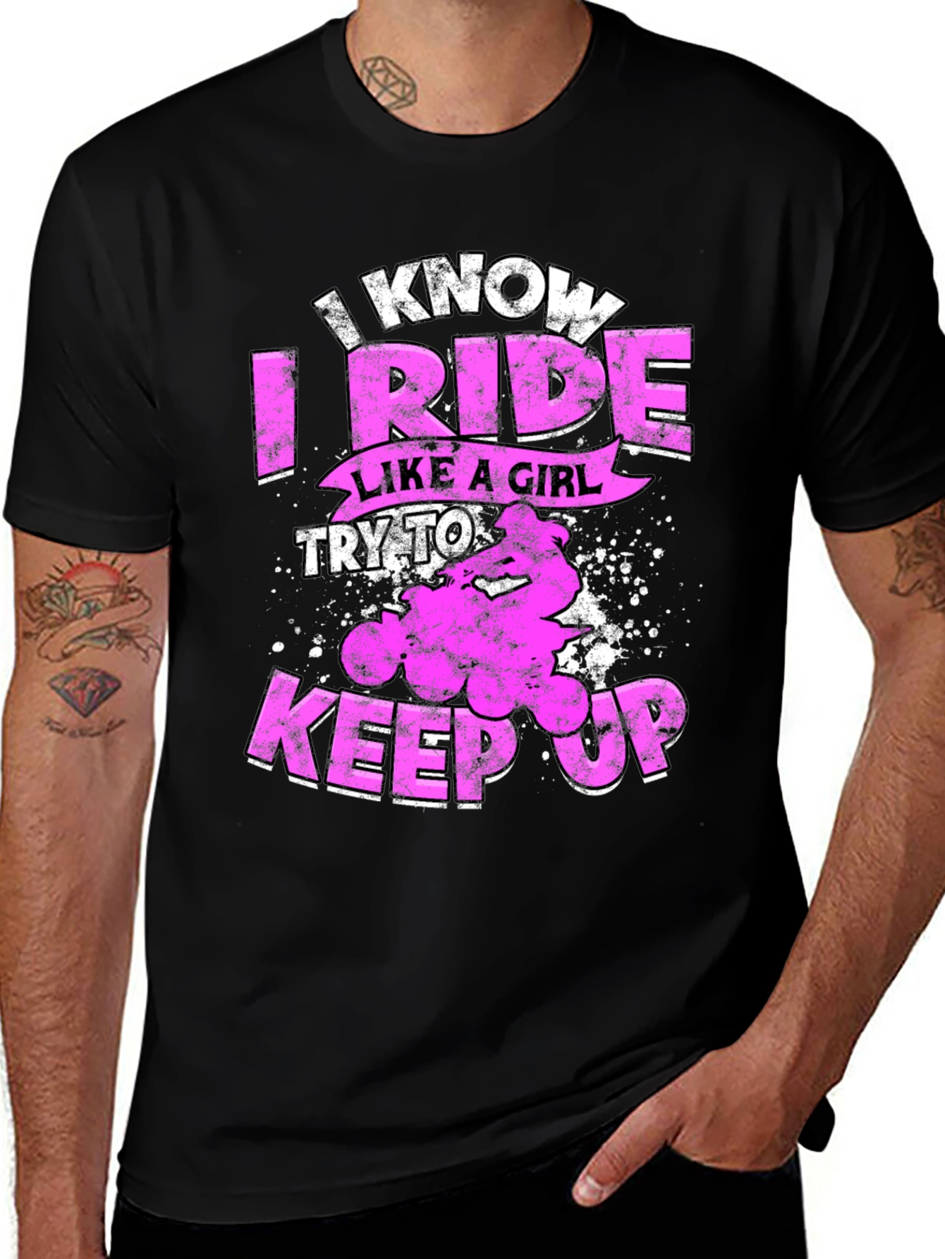 Variant 30 of I Know I Ride Like A Girl T-Shirt