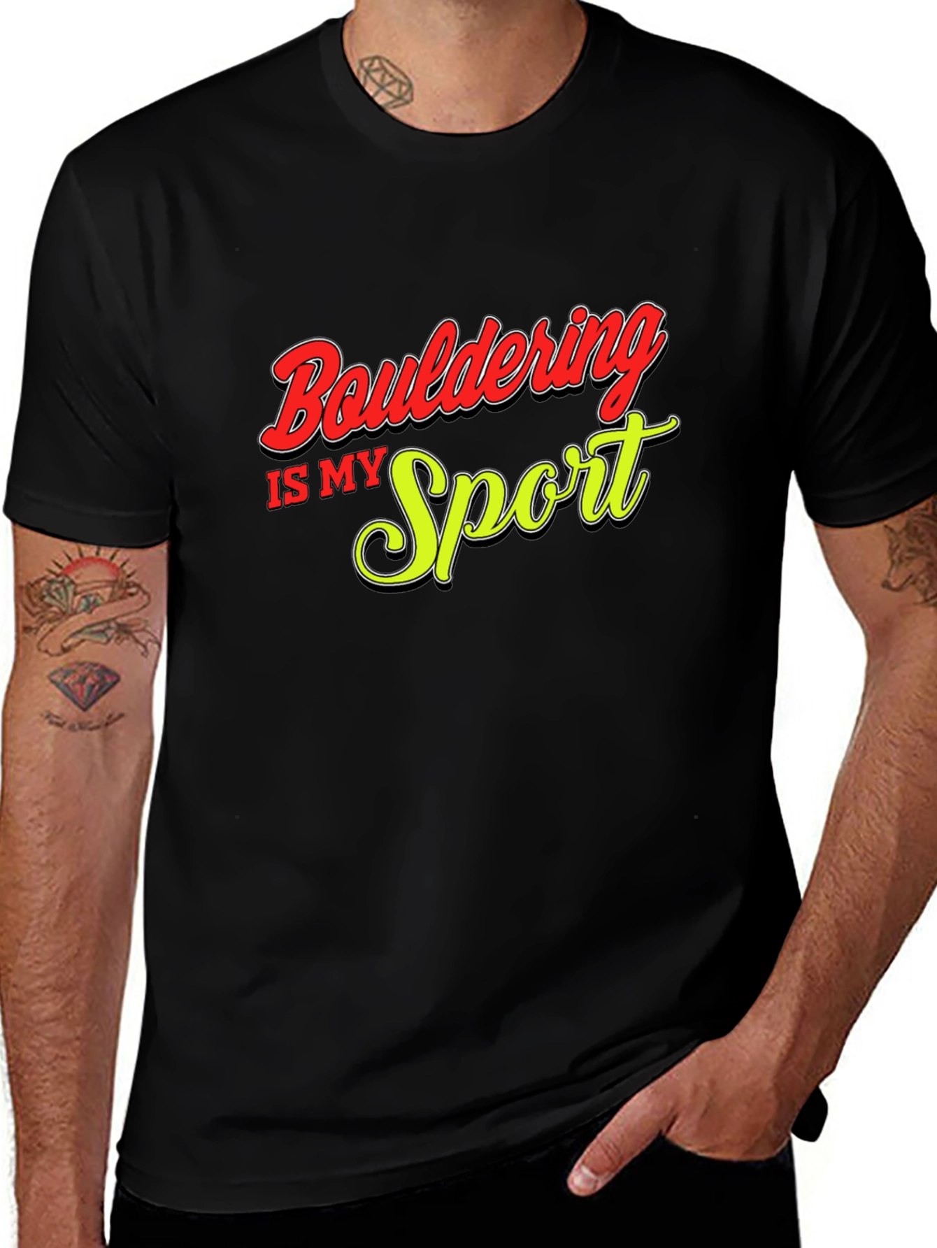 Variant 30 of Bouldering Is My Sport Graphic Tee