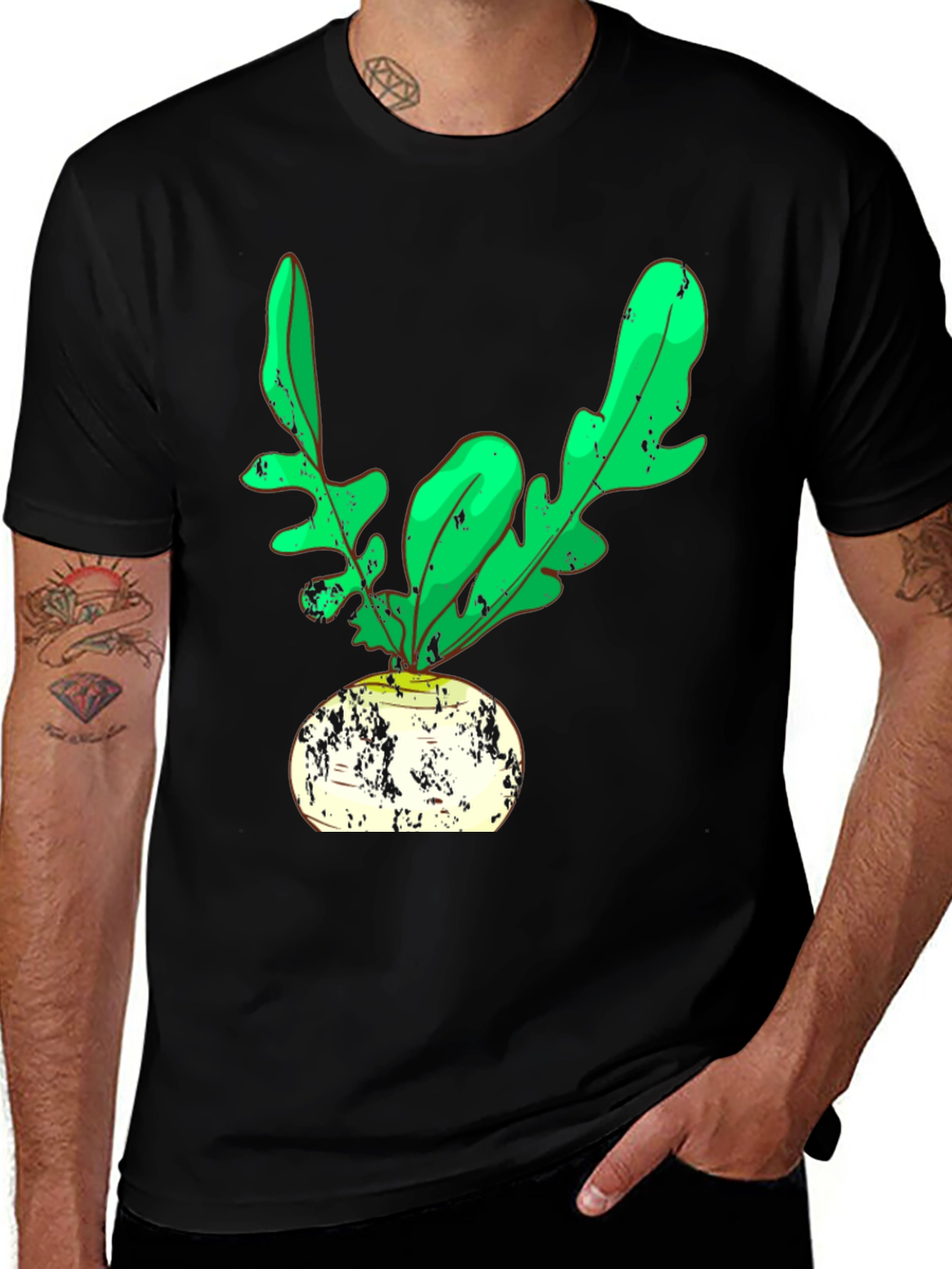Variant 5 of Radish Graphic Tee - Cool Vegetable Shirt
