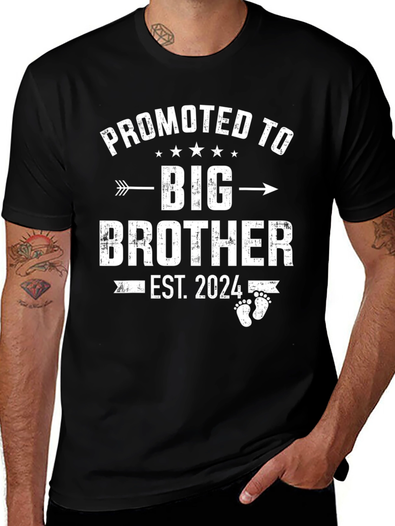 Variant 14 of Promoted to Big Brother Est. 2024 T-Shirt