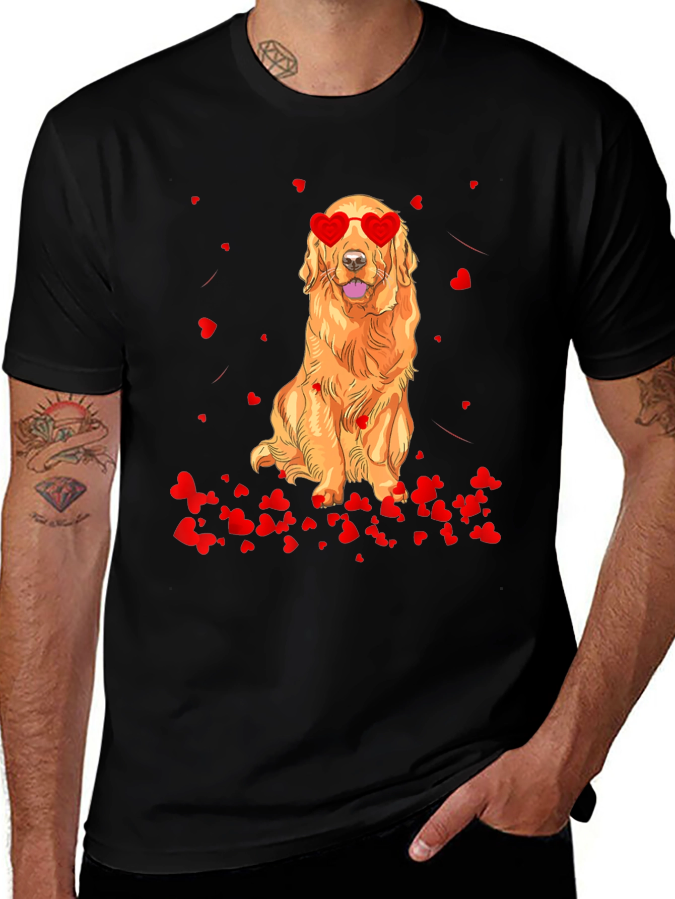 Variant 5 of Dog Valentine's T-Shirt