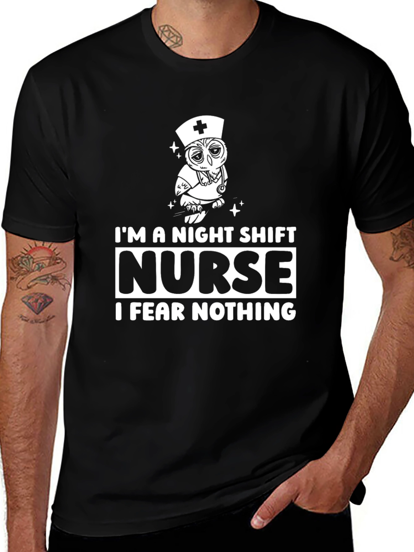 Variant 28 of Night Shift Nurse Graphic T-Shirt