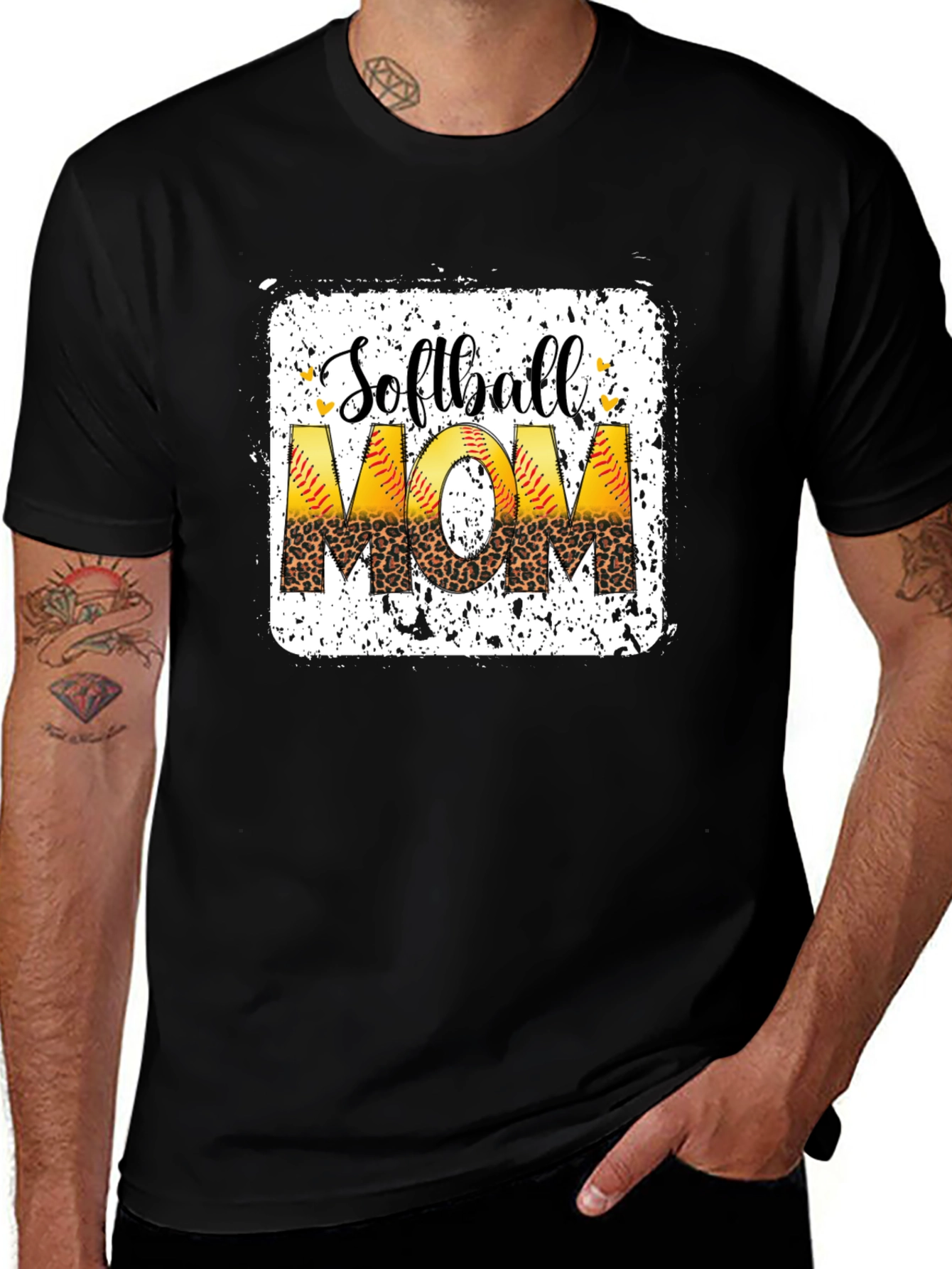 Variant 27 of Softball Mom Graphic T-Shirt