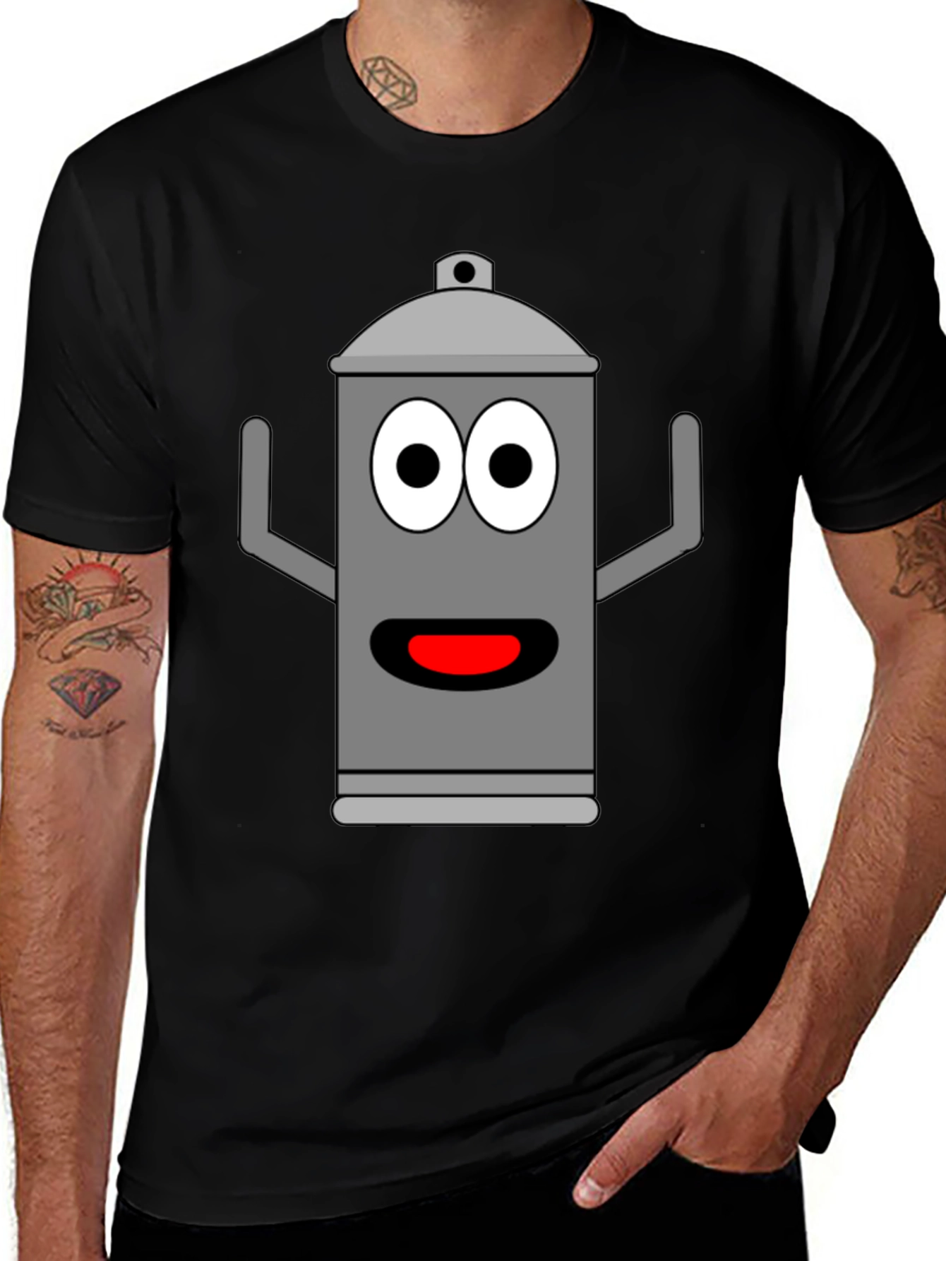Variant 28 of Funny Cartoon Can T-Shirt