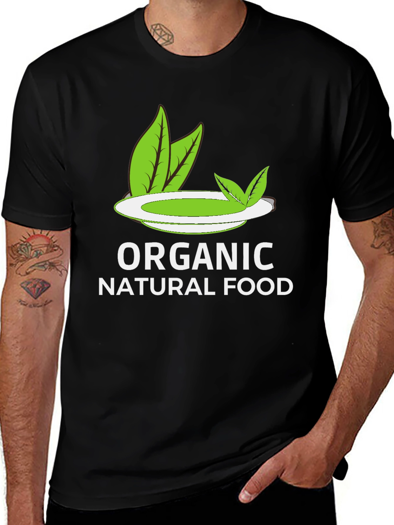 Variant 8 of Organic Natural Food Graphic T-Shirt - Eco-Friendly