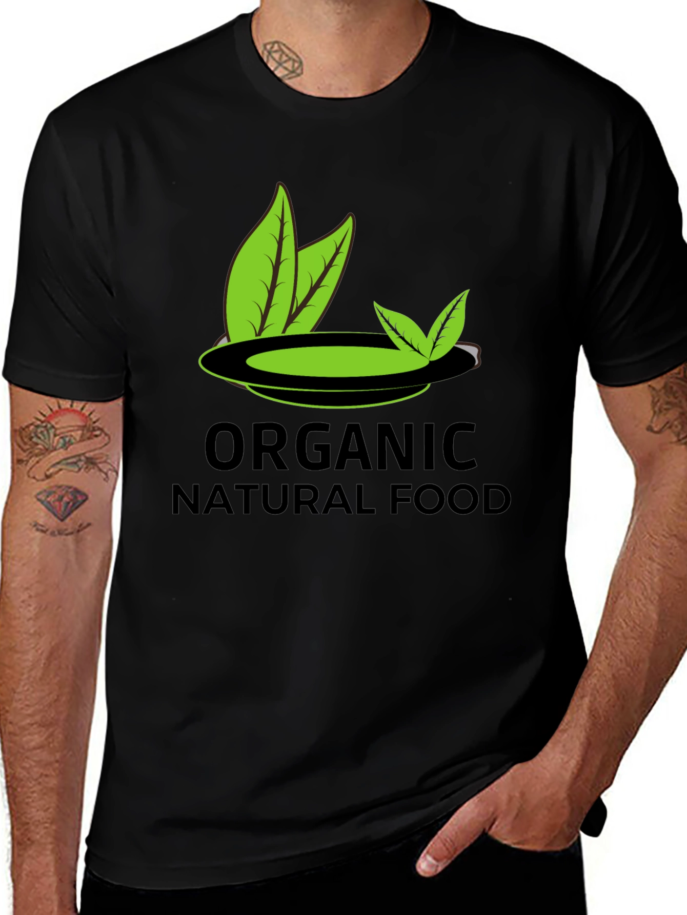 Organic Natural Food Graphic T-Shirt