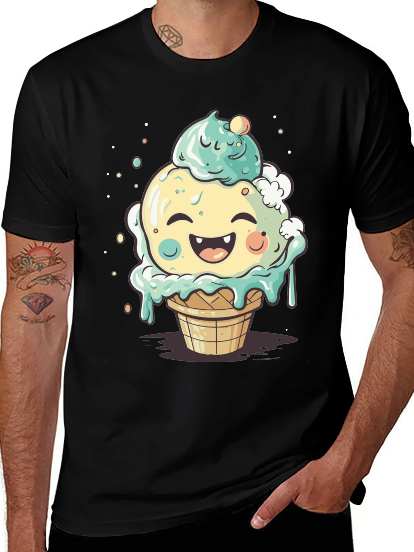 Variant 7 of Kawaii Ice Cream Graphic Tee