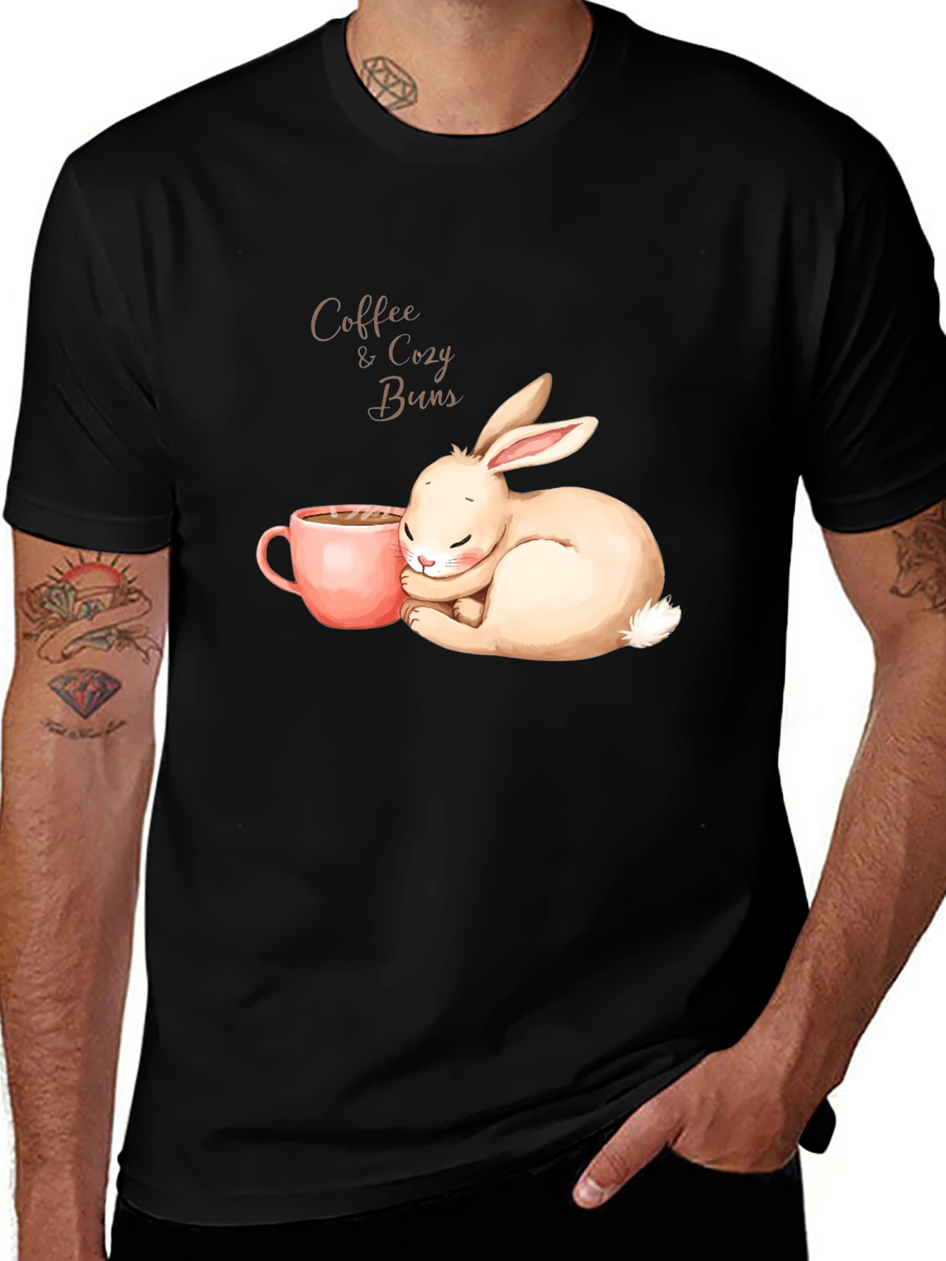 Variant 13 of Coffee & Cozy Buns Graphic Tee