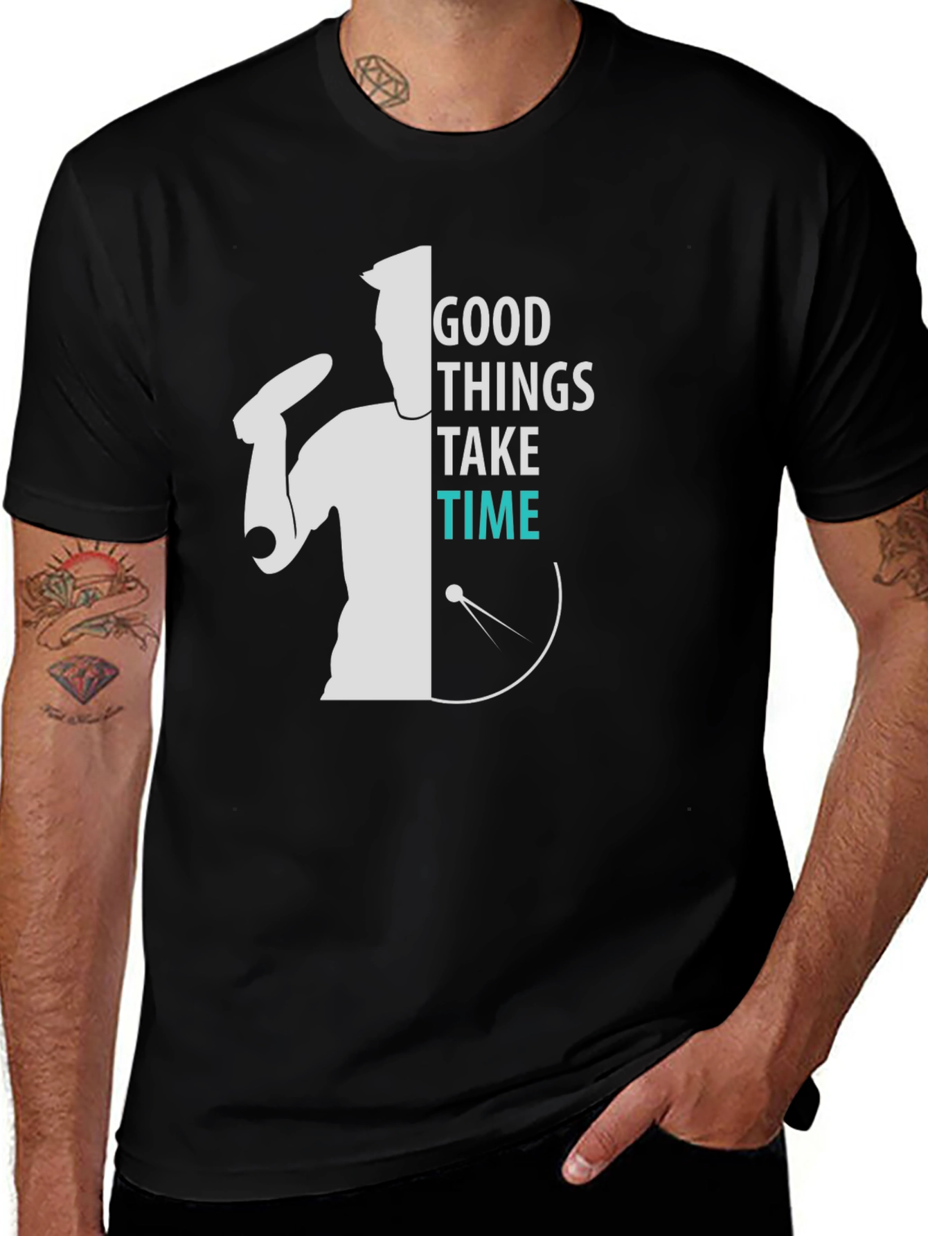 Good Things Take Time T-Shirt - Black