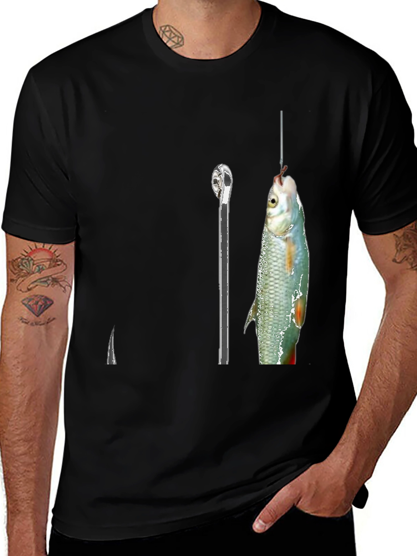 Variant 21 of Fishing Hook T-Shirt - Catch of the Day