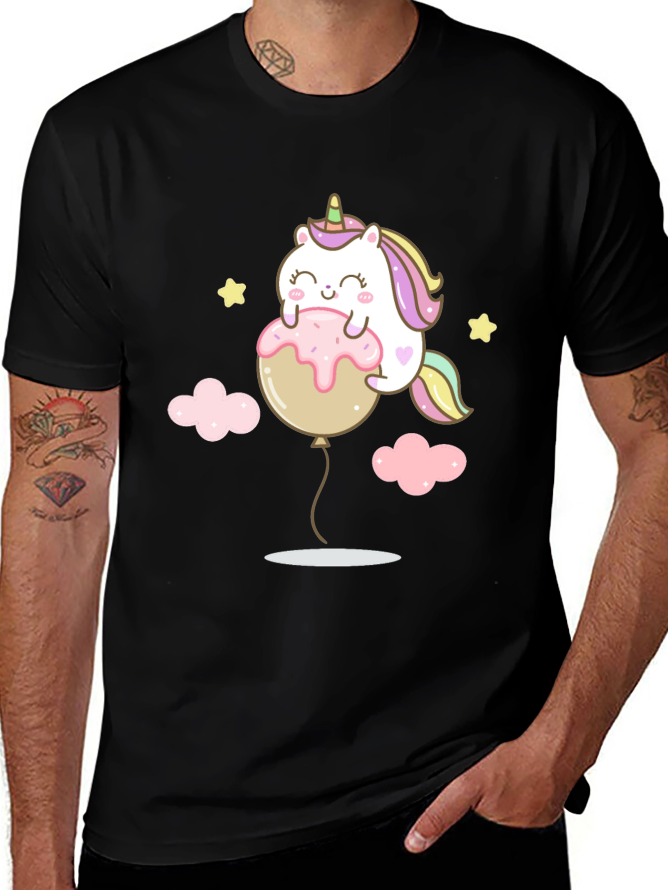 Variant 10 of Unicorn Balloon Graphic T-Shirt - Cute & Comfy