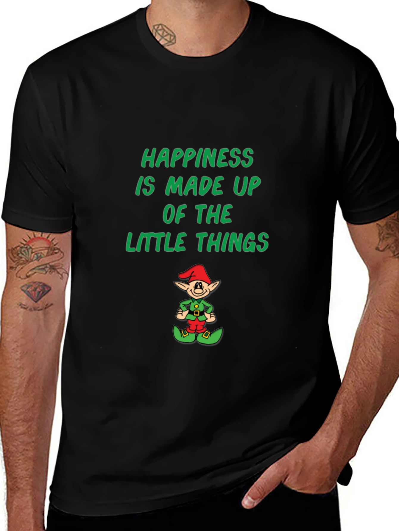 Variant 17 of Happiness Little Things Elf Graphic Tee