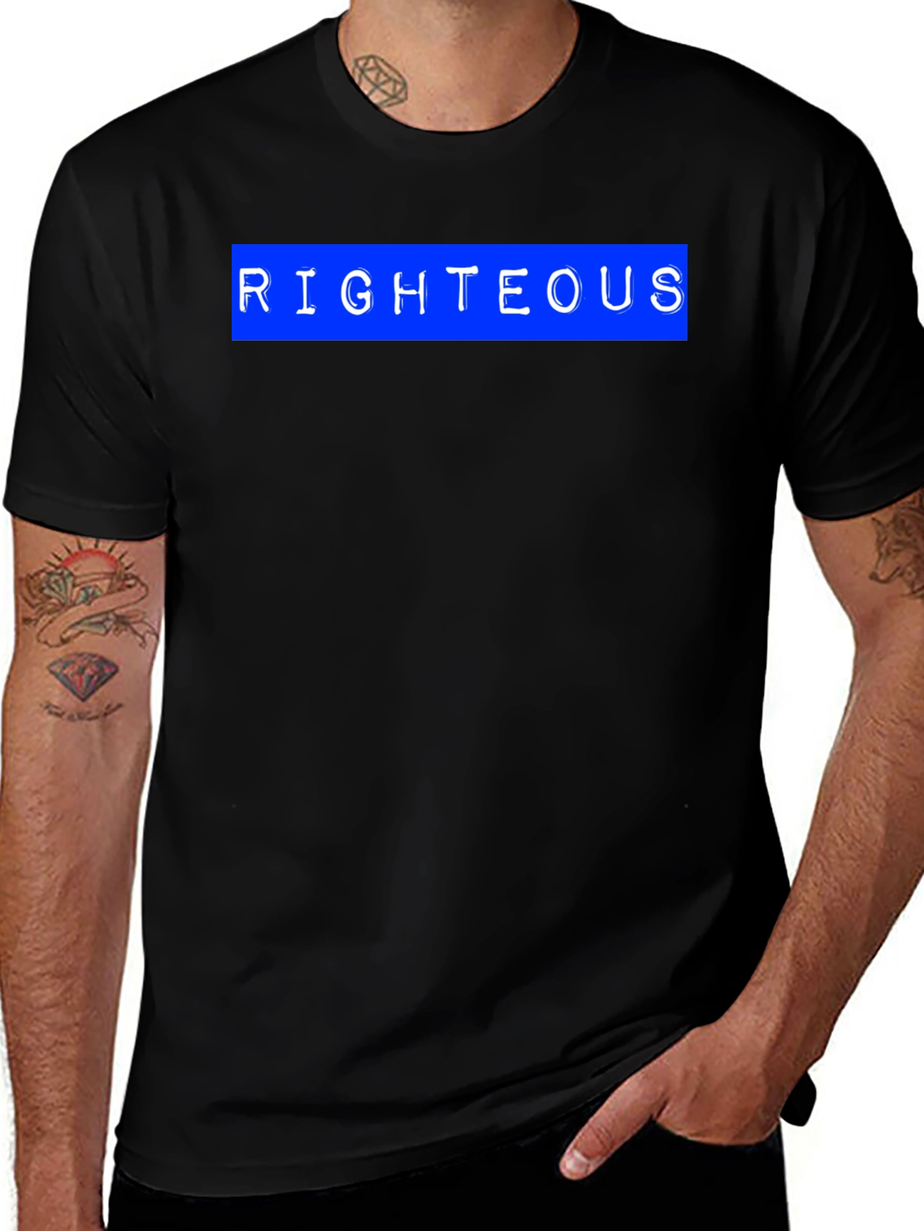 Variant 8 of Righteous Graphic T-Shirt - Cool Casual Style