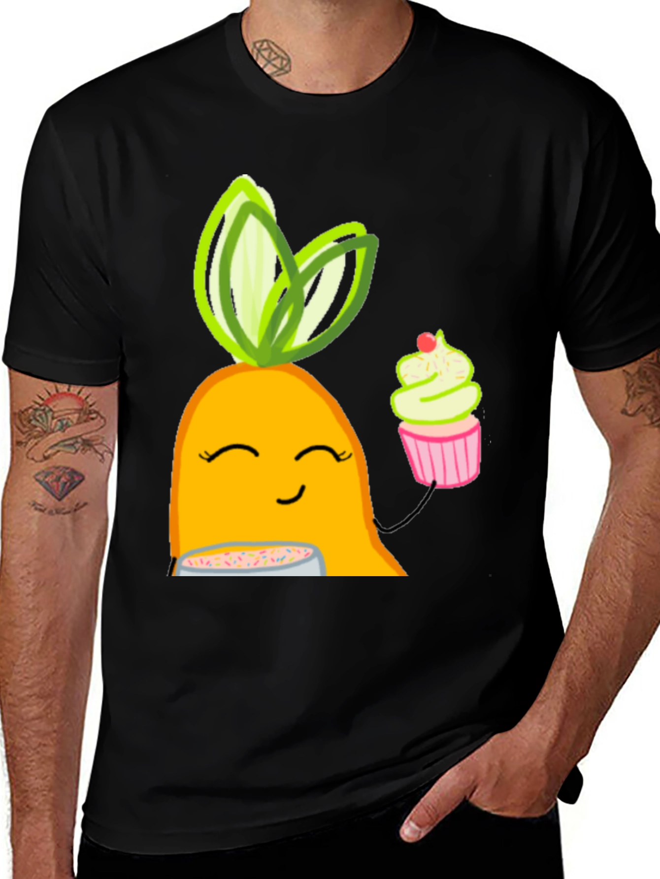 Variant 19 of Cute Cartoon Carrot T-Shirt