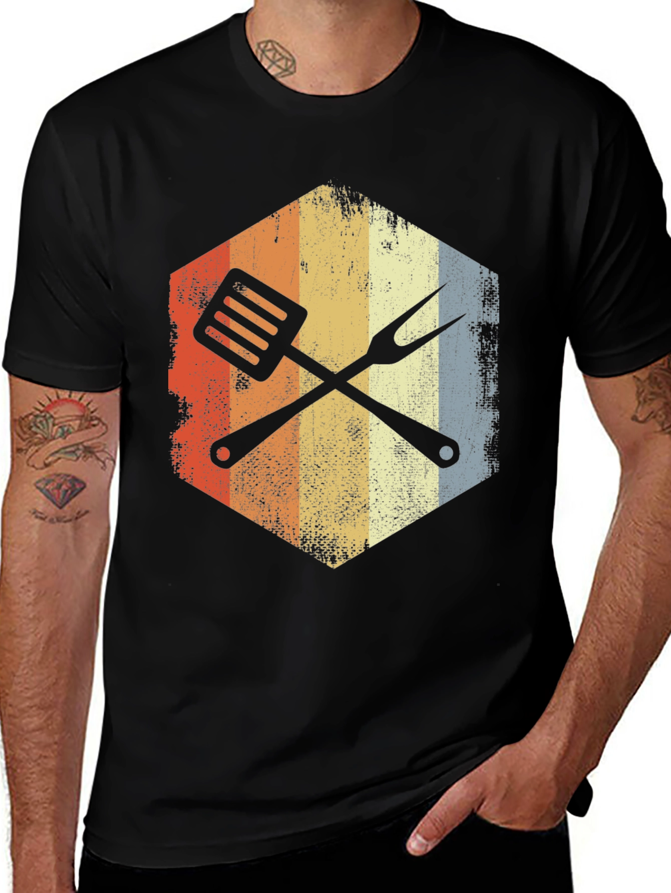 Retro BBQ Grill Master T-Shirt