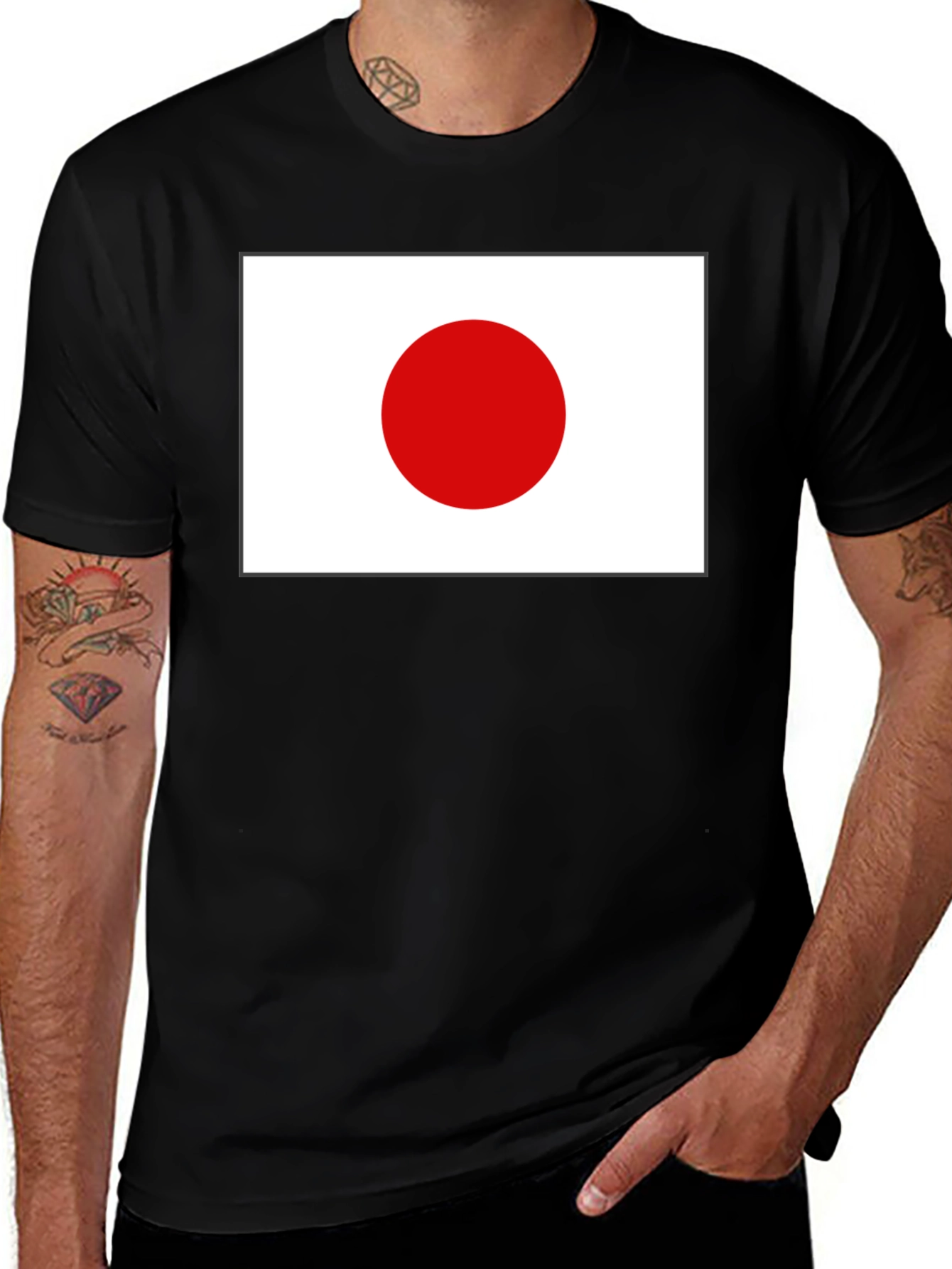Japan Flag T-Shirt Hinomaru Graphic Tee