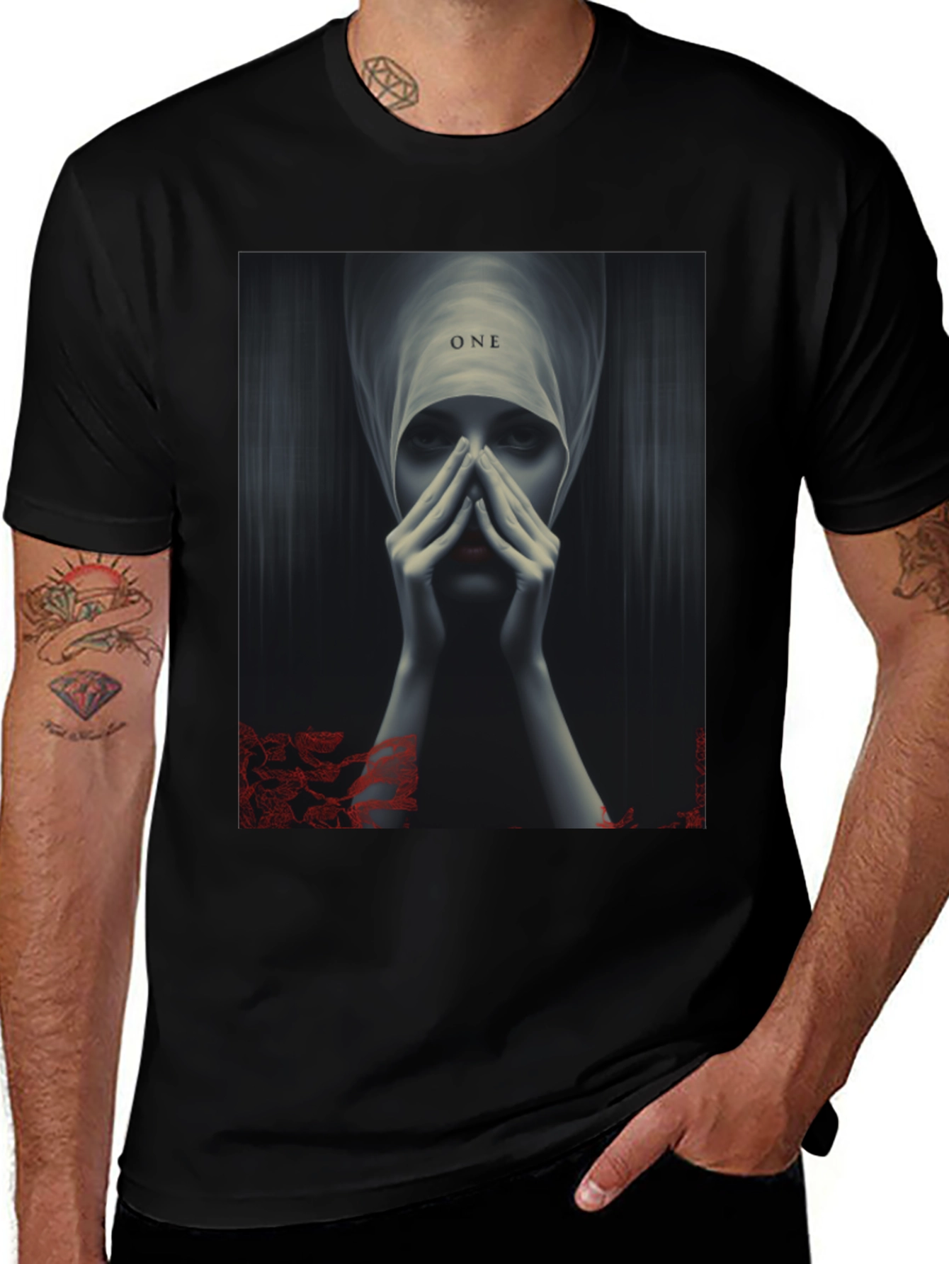 Variant 7 of Mystic Woman Graphic Print Black T-Shirt