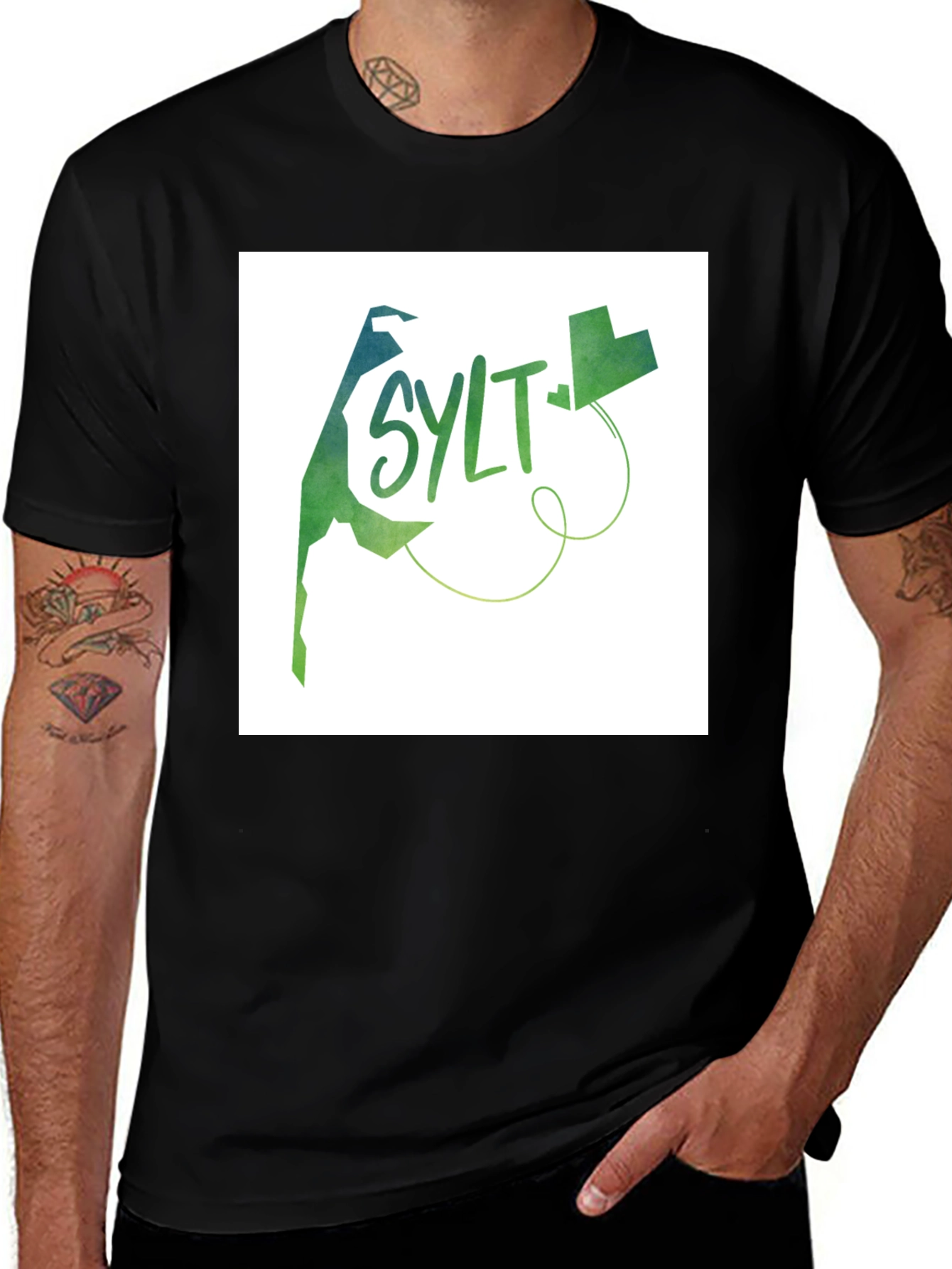 Sylt Island Black T-Shirt