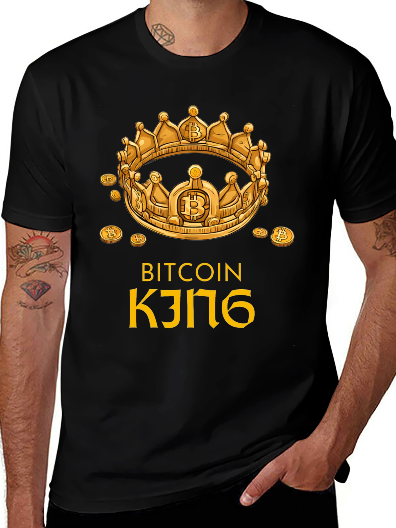 Variant 6 of Bitcoin King T-Shirt - Crypto Currency Tee