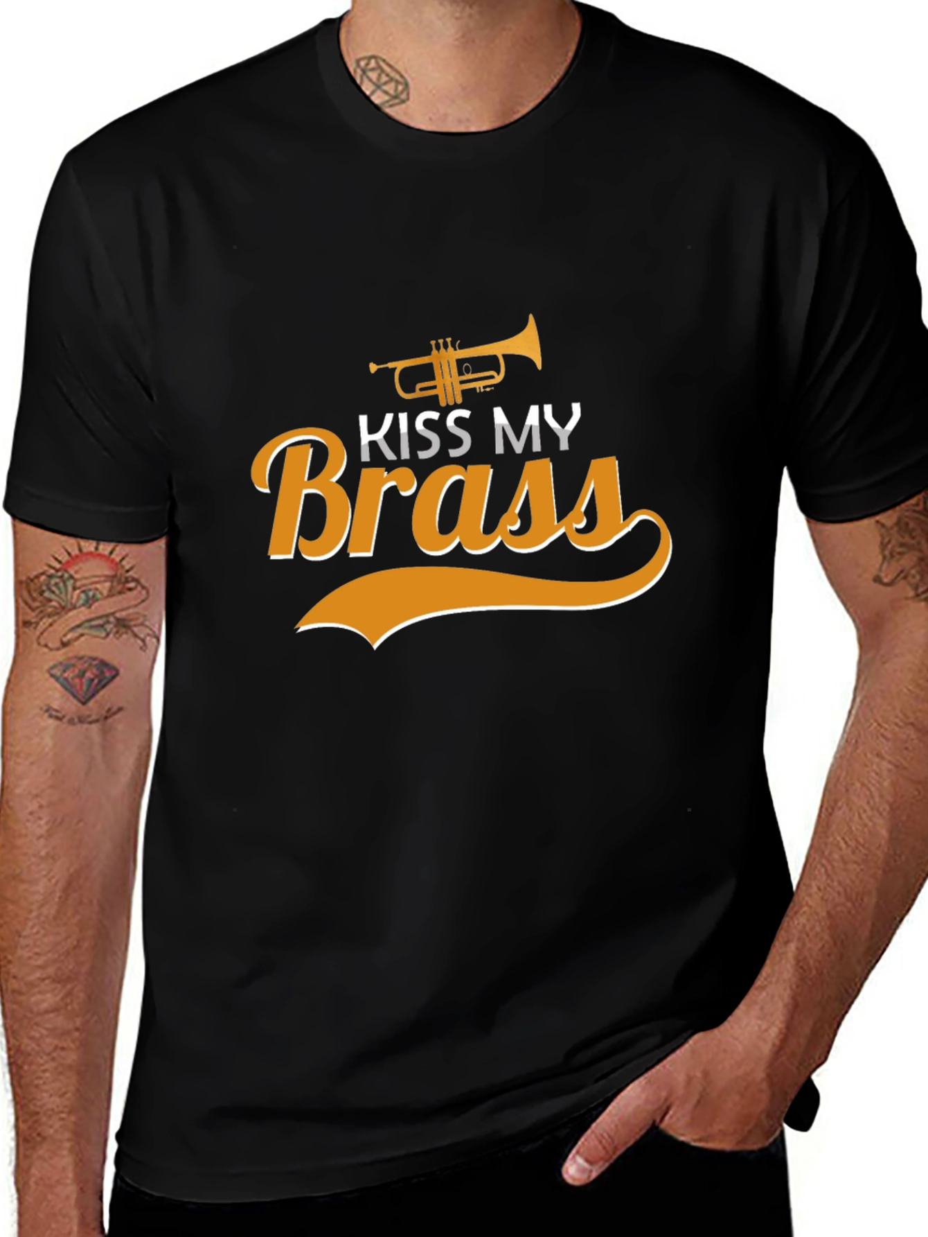 Variant 22 of Kiss My Brass T-Shirt - Funny Musician Tee