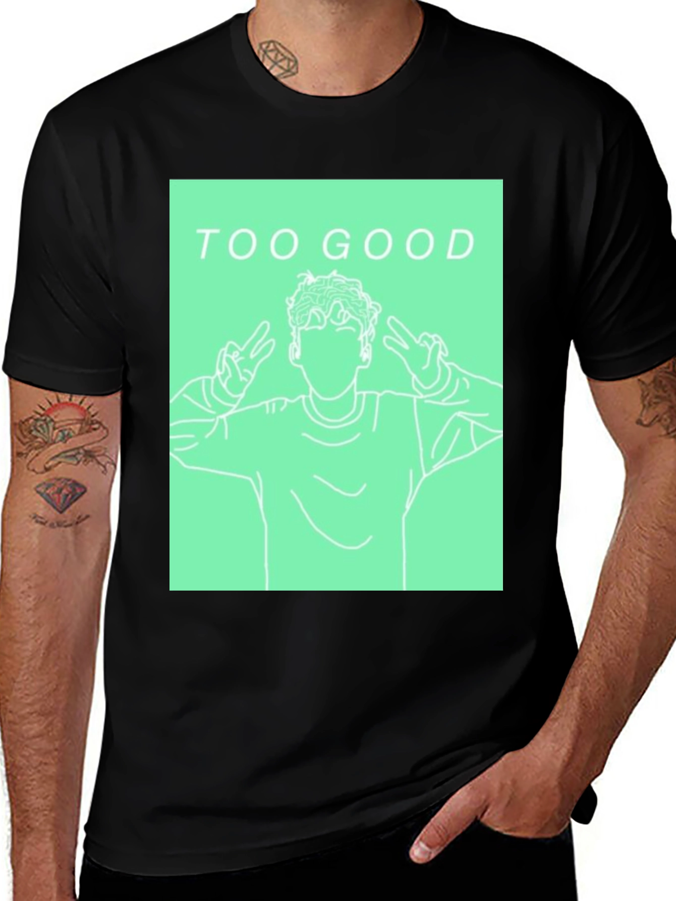 Variant 16 of Too Good Graphic Print Tee