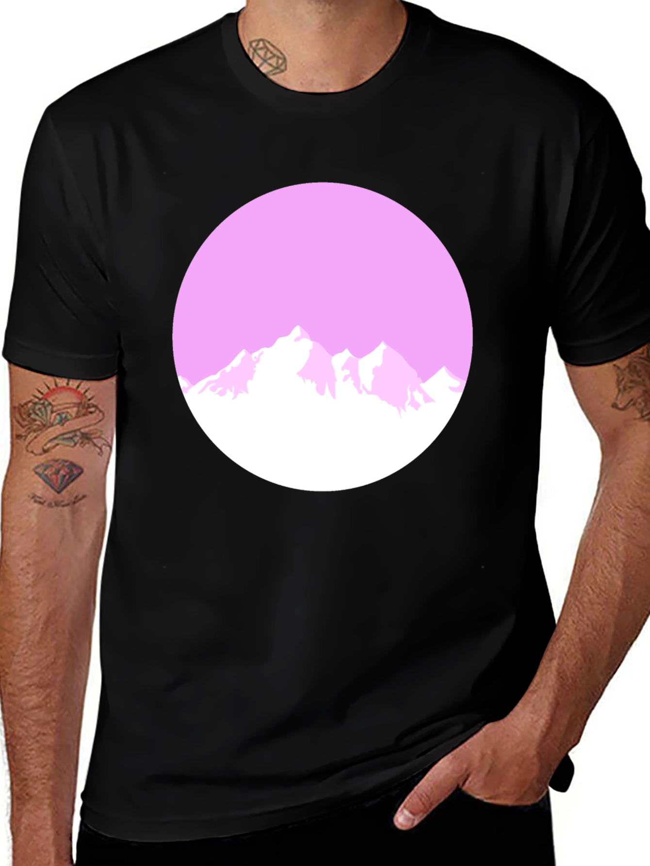 Variant 20 of Retro Mountain Scene T-Shirt