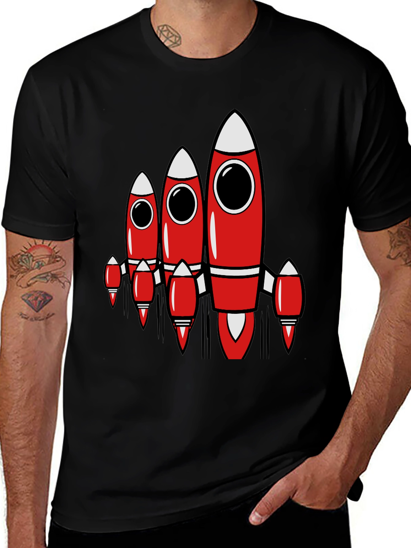 Variant 7 of Rocket T-Shirt - Space Adventure Tee