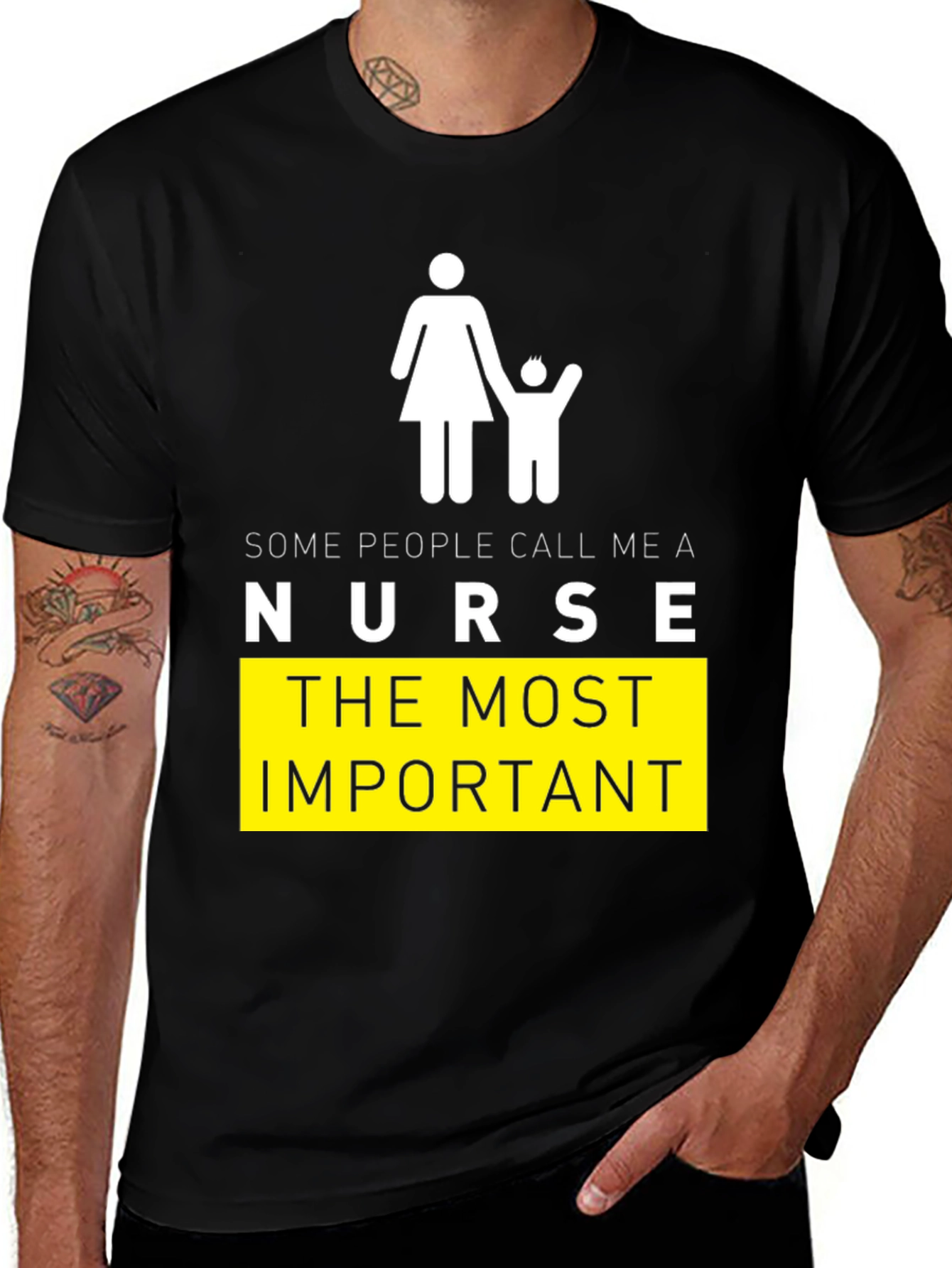 Variant 11 of Nurse Graphic Tee - "Most Important"