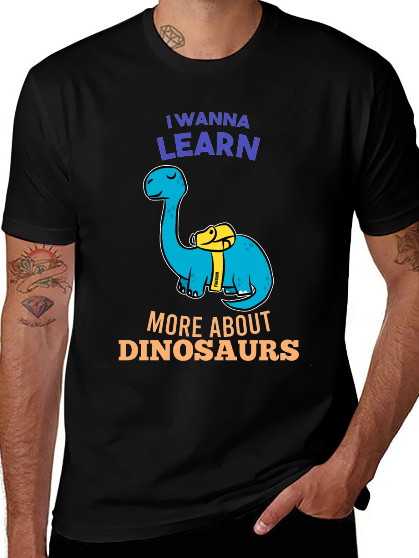 Variant 14 of Dinosaur Lover T-Shirt - I Wanna Learn More About Dinosaurs