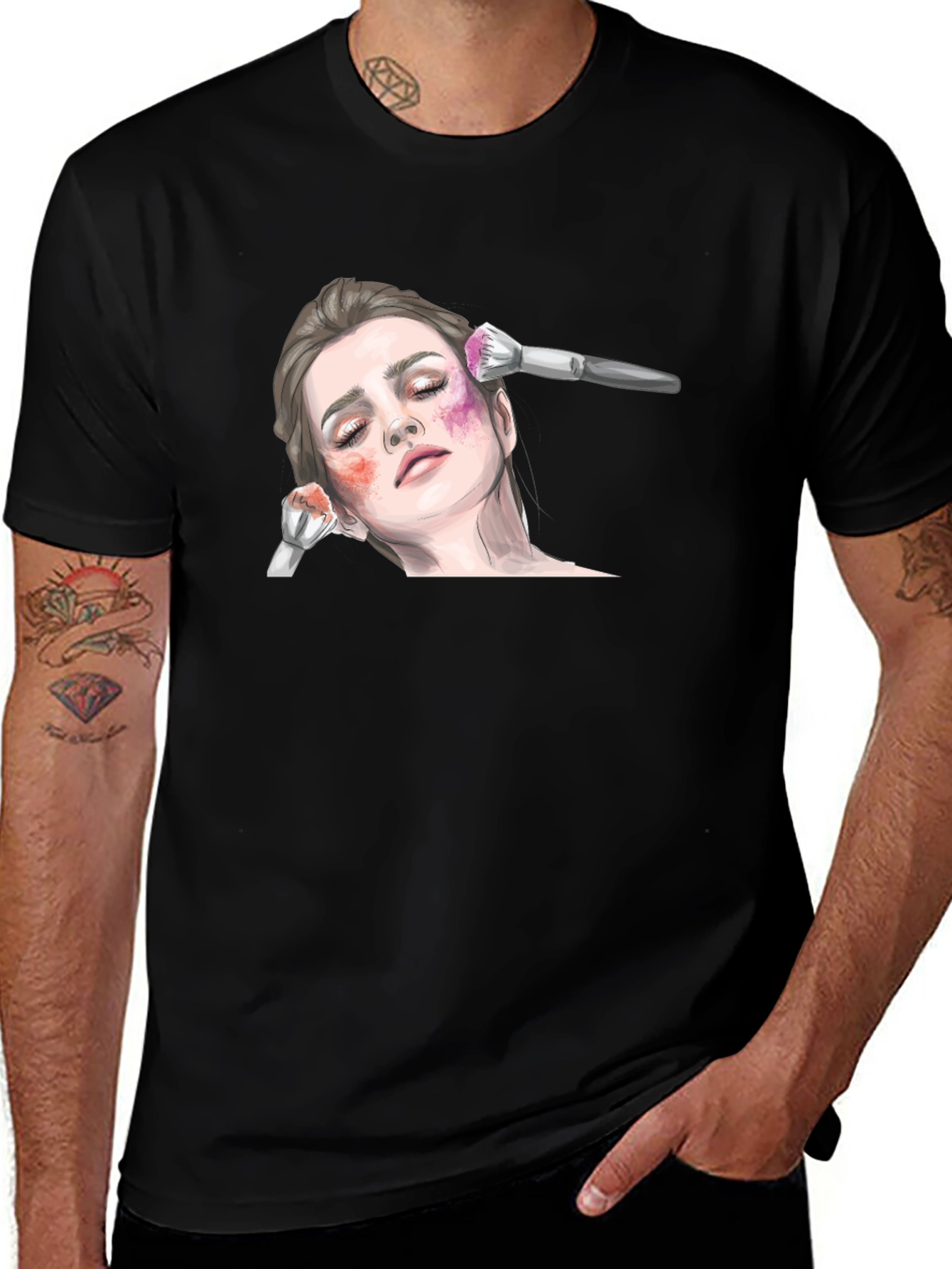 Variant 27 of Makeup Artist T-Shirt, Black