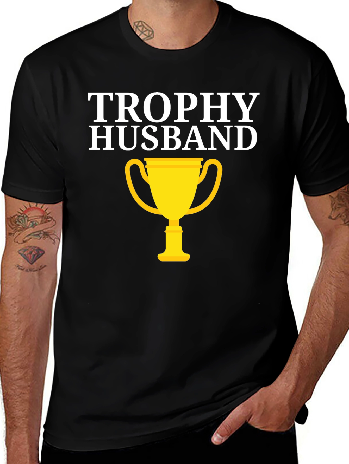 Variant 15 of Trophy Husband Graphic Tee - Funny Husband Gift
