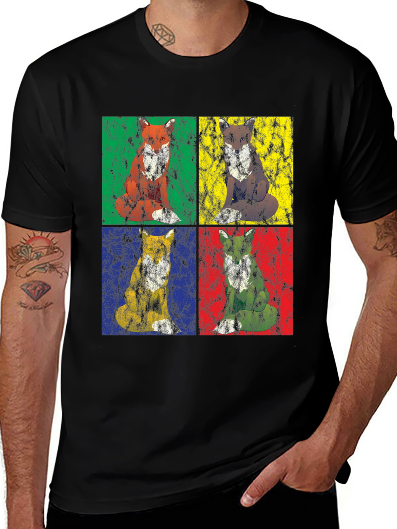 Variant 13 of Retro Fox Pop Art T-Shirt