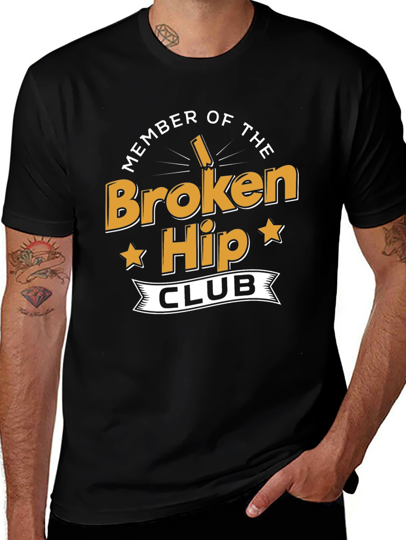 Variant 18 of Broken Hip Club Black T-Shirt
