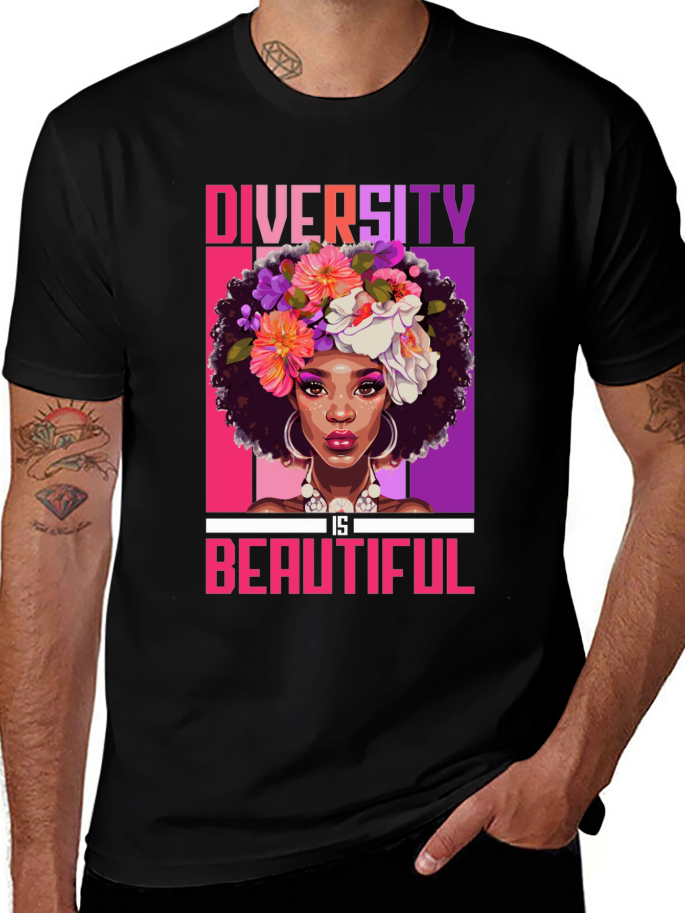 Variant 17 of Diversity is Beautiful Graphic T-Shirt