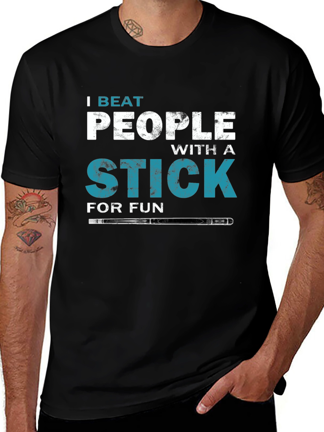 Variant 21 of I Beat People With A Stick T-Shirt