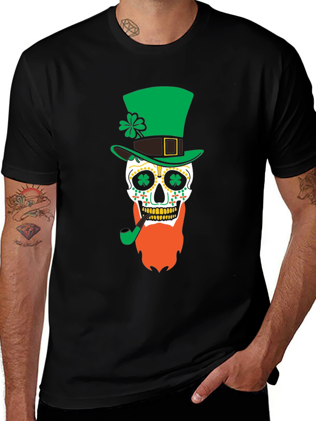 Variant 29 of St. Patrick's Day Skull T-Shirt